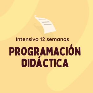 Curso intensivo programación didáctica 12 semanas